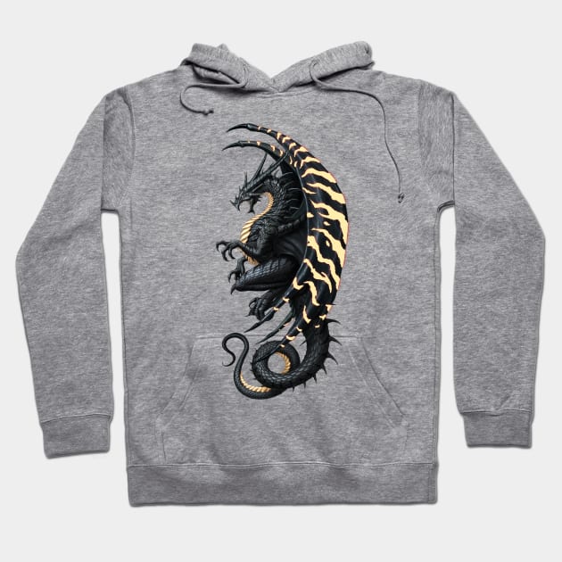 Master Dragon Black Gold Hoodie by chriskar